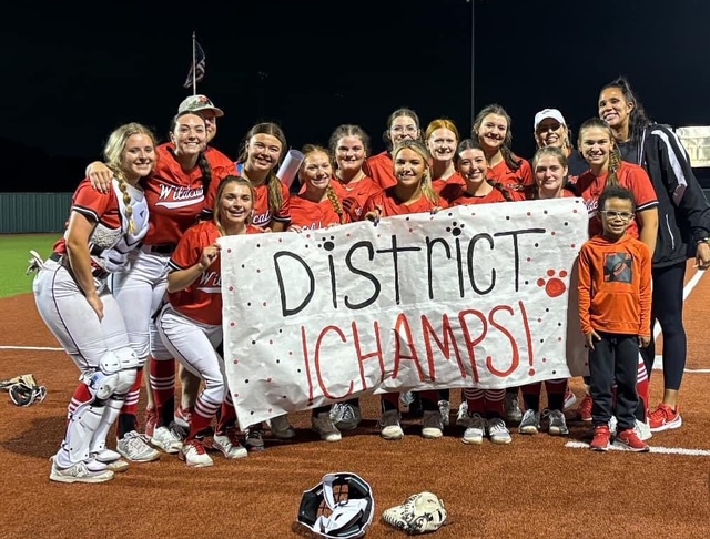Lady Wildcats Softball Bat Their Way to District Champions